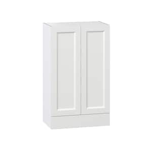 Alton Painted White Recessed Assembled Wall Kitchen Cabinet with a Drawer (24 in. W x 40 in. H x 14 in. D)
