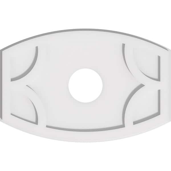 1 in. x 20 in. x 13.375 in. PVC Medallion Moulding
