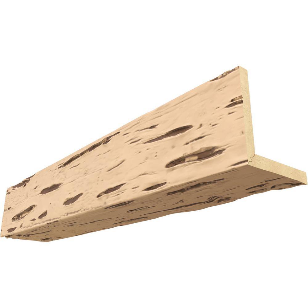 Ekena Millwork Endurathane 4 in. H x 6 in. W x 8 ft. L Pecky Cypress ...