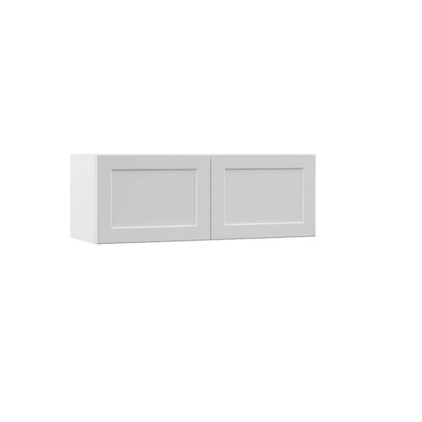 Hampton Bay Designer Series Melvern Assembled 33x12x12 in. Wall Kitchen Cabinet in White
