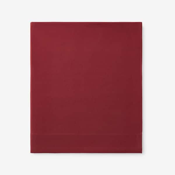 The Company Store Legends Hotel Brick Velvet Flannel Twin Flat Sheet