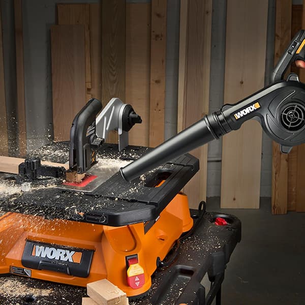 Worx WX094L.9 Power Share 160 MPH 100 CFM Cordless Battery Variable Speed Shop Blower (Tool-Only) - 2