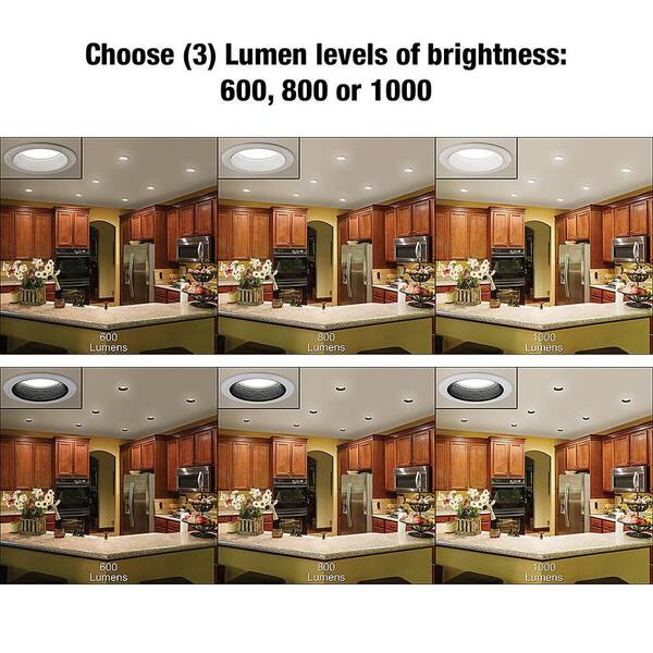 Commercial Electric 4 in. 30 Lighting Options Integrated LED Commercial Electric 4 in. 30 Lighting Options Integrated LED
