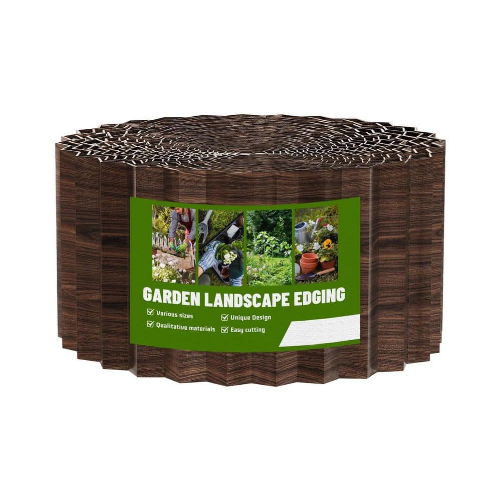 4 in. x 100 ft. Corrugated Metal Landscape Edging Border, Hemmed Safety Edge, Flexible, Brown Finish, 1 Roll price history on PriceWatchPro
