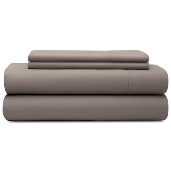 Brookside 4-Piece Sandstone Solid Microfiber Full Sheet Set BS90FFSAMS ...