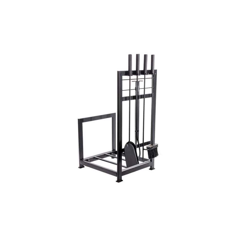5-pc 16 in. Black Log Rack with Fireplace Tools price history on PriceWatchPro