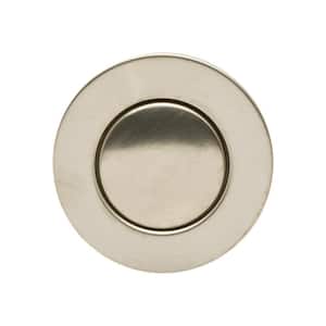Bathroom Pop-Up Drain with Ball Rod, Chrome ABS Body w/o Overflow, 1.6-2" Sink Hole, Brushed Nickel