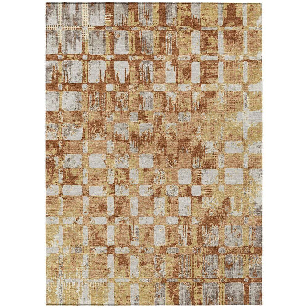Chantille Machine Washable Indoor/Outdoor Abstract ACN2628 Copper 3 ft. x 4 ft. Area Rug price history on PriceWatchPro