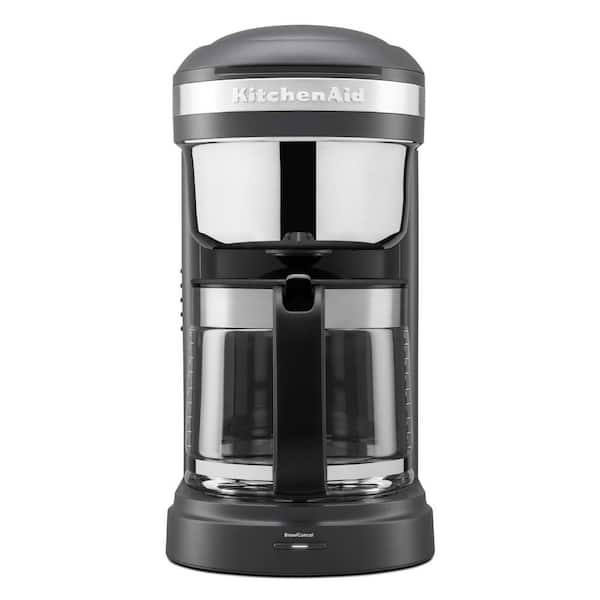 KitchenAid KCM1209DG 12 Cup Drip Coffee Maker With Spiral Showerhead Gray  Tested