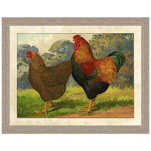 "Rustic chicken" Framed Archival Paper Wall Art (26x32 in full size)