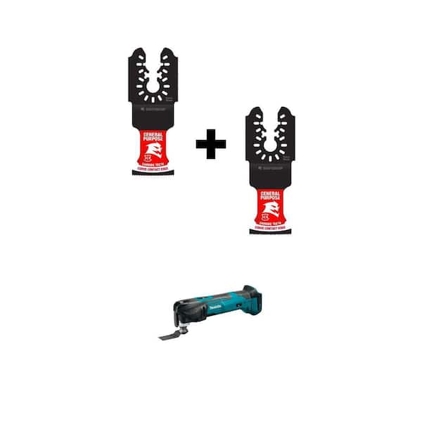 1-1/4 in. Oscillating Tool Blades and 18V LXT Cordless Multi-Tool with Adapters Combo