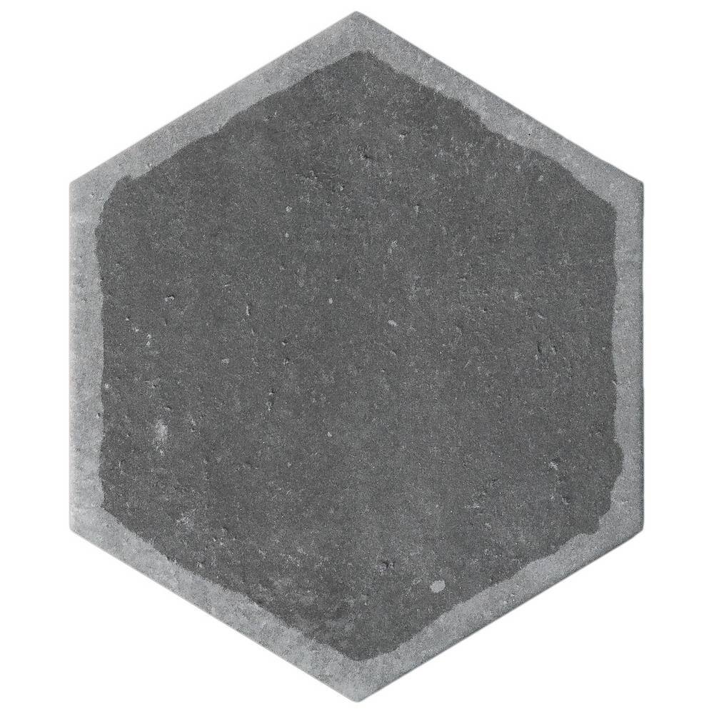 Décor Grafito Hexagon Porcelain Floor and Wall Tile