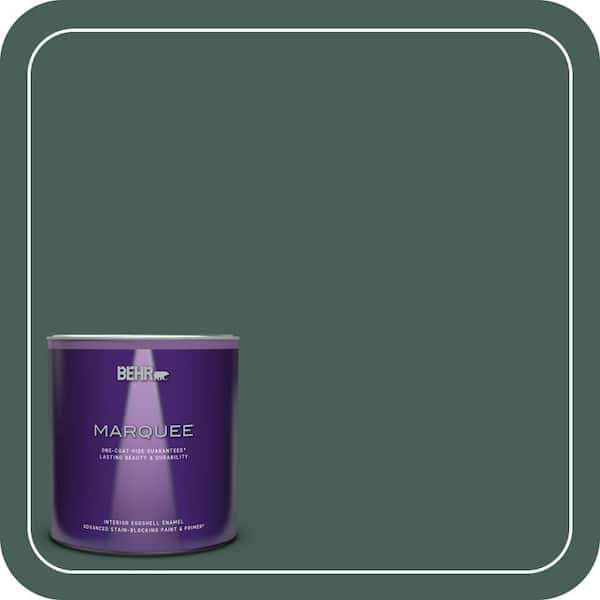 BEHR MARQUEE 1 qt. #M440-7 Rainforest One-Coat Hide Eggshell Enamel Interior Paint & Primer