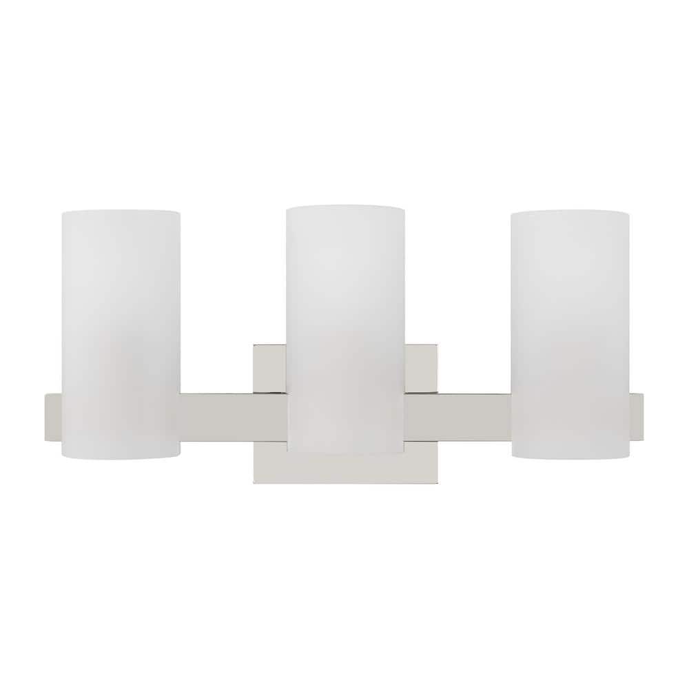 Rhode 19.63 in. 3-Light Chrome Large Vanity Light with Etched Glass Shades price history on PriceWatchPro