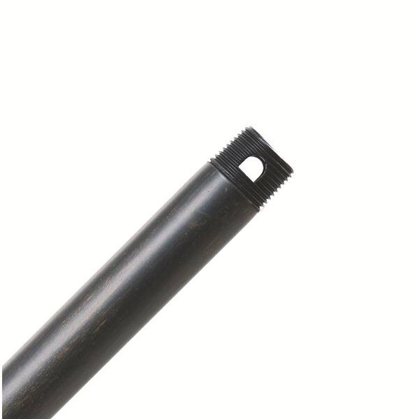 Casablanca Hang-Tru Perma Lock 18 in. Bullion Black Extension Downrod for 10 ft. or 11 ft. ceilings