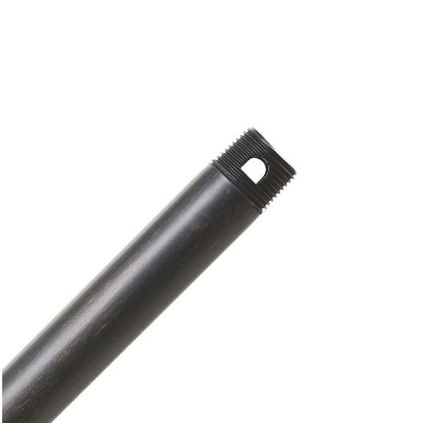 Casablanca Hang-Tru Perma Lock 24 in. Bullion Black Extension Downrod for 11 ft. ceilings