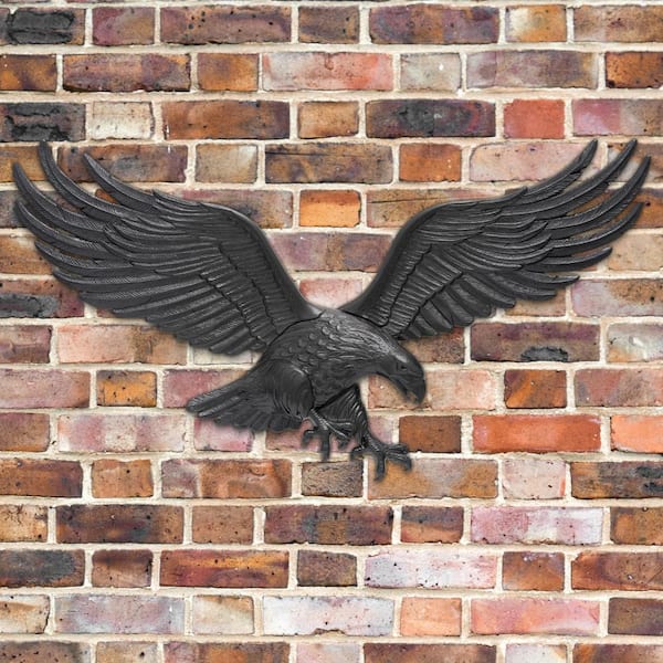 Whitehall Products Decorative Wall Eagle, 36-Inch, Black