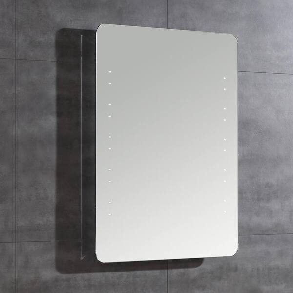 OVE Decors Romer 31 in. L x 24 in. W Single Wall LED Mirror in Chrome