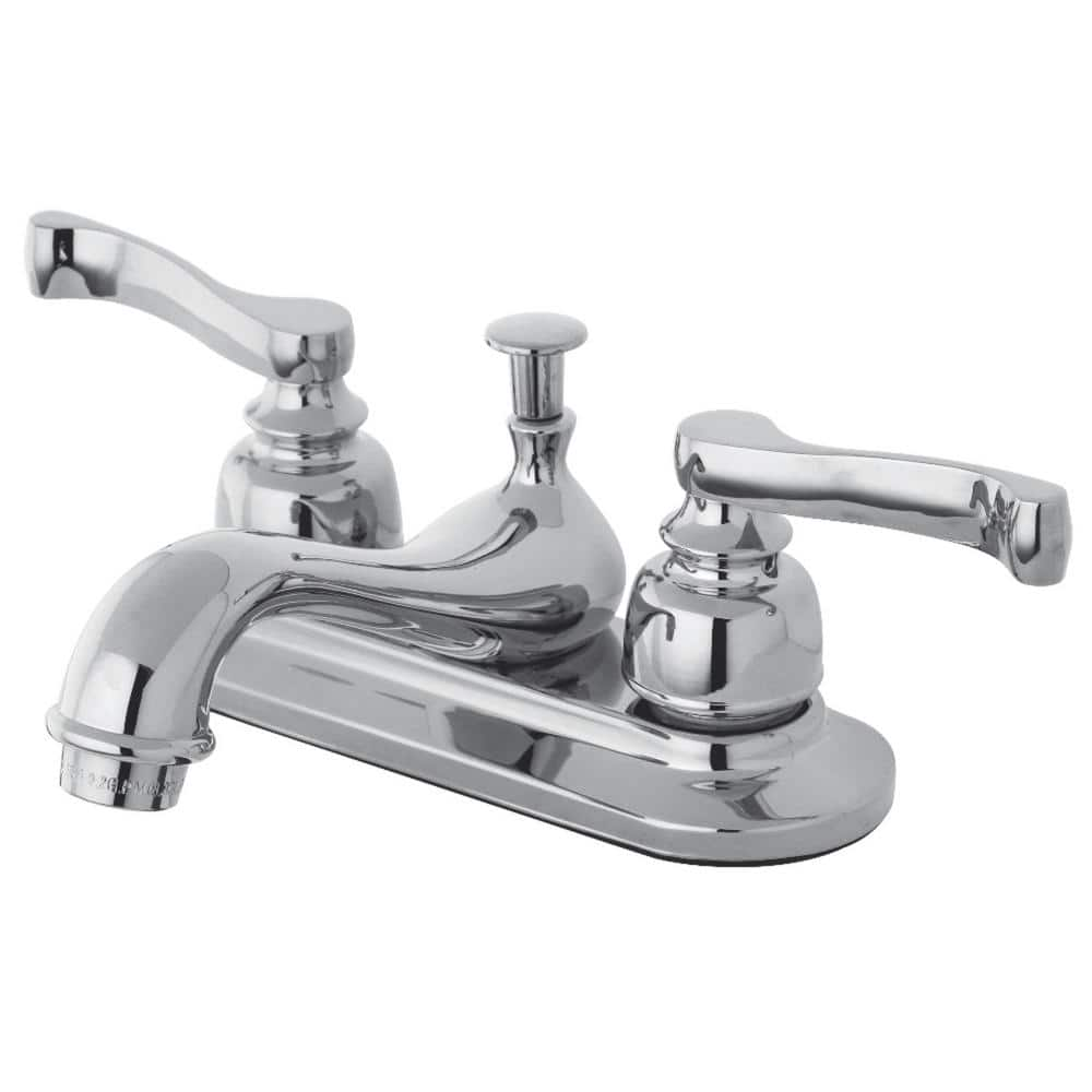 Kingston Brass Royale 4 In. Centerset 2-Handle Bathroom Faucet In ...