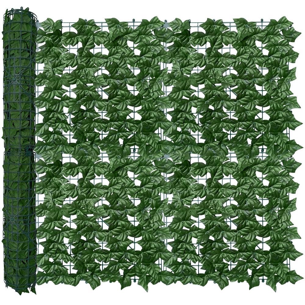 40 in. x 160 in. UV-Anti Faux Greenery Backdrop Ivy Vine Leaf Hedges Fence 
