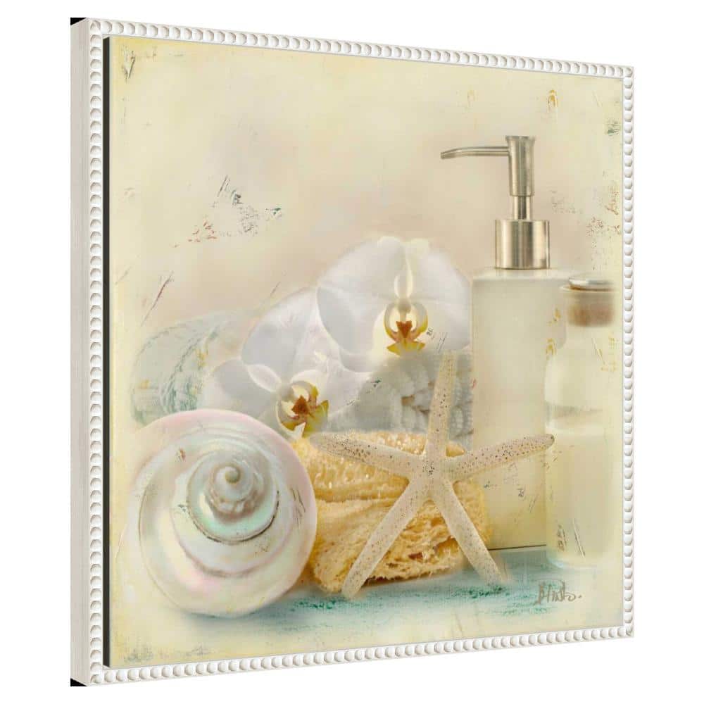 Nautical Still Life Framed Canvas Wall Art with Beaded Perimeter