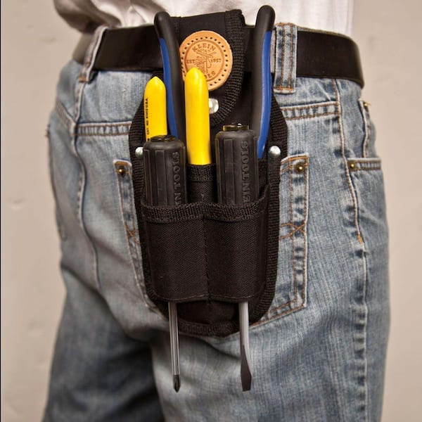 Tool Pouch, Pocket Tool Organizer, 4-Pockets, 5 x 2 x 9.875-Inch