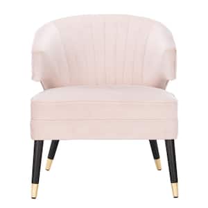 Stazia Light Pink/Black Upholstered Accent Chair