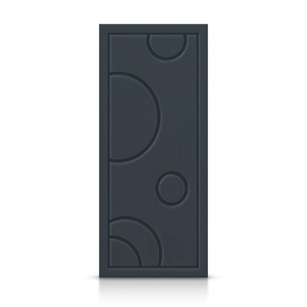CALHOME 42 in. x 84 in. Hollow Core Charcoal Gray Painted Composite MDF Interior Door Slab