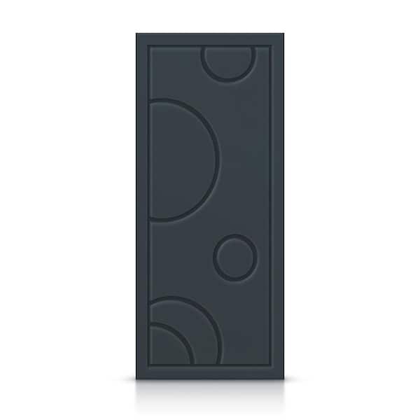 CALHOME 42 in. x 96 in. Hollow Core Charcoal Gray Painted Composite MDF Interior Door Slab