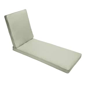 73 x 24 x 3 Outdoor Chaise Lounge Cushion in Sunbrella Revive Stem