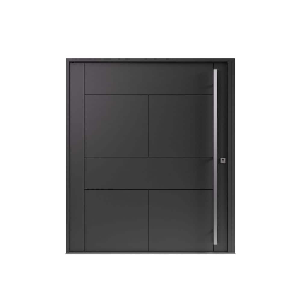ラスト1完売再製作◎H.P PIVOT◎10inch PANDA WINDOWS & DOORS 72 in. x 80 in. Lugano Black Aluminum