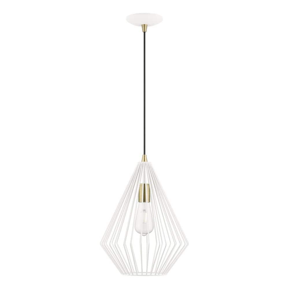 Chavncey 1-Light Textured White Island Pendant price history on PriceWatchPro