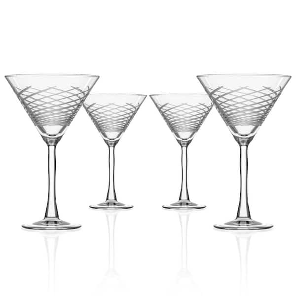 Rolf Glass Cyclone 10 fl. oz. Martini Glasses Set (Set of 4)