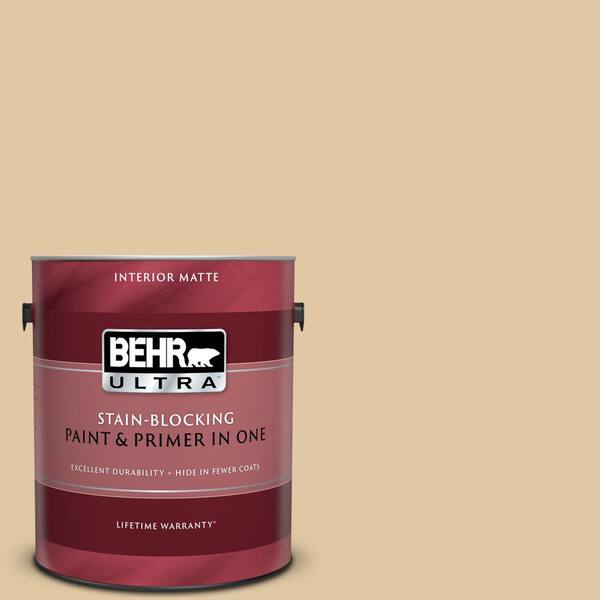 BEHR ULTRA 1 gal. #UL150-5 Crepe Matte Interior Paint and Primer in One