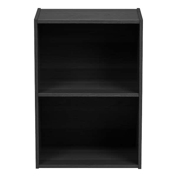 IRIS Black 2-Tier Wood Storage Shelf