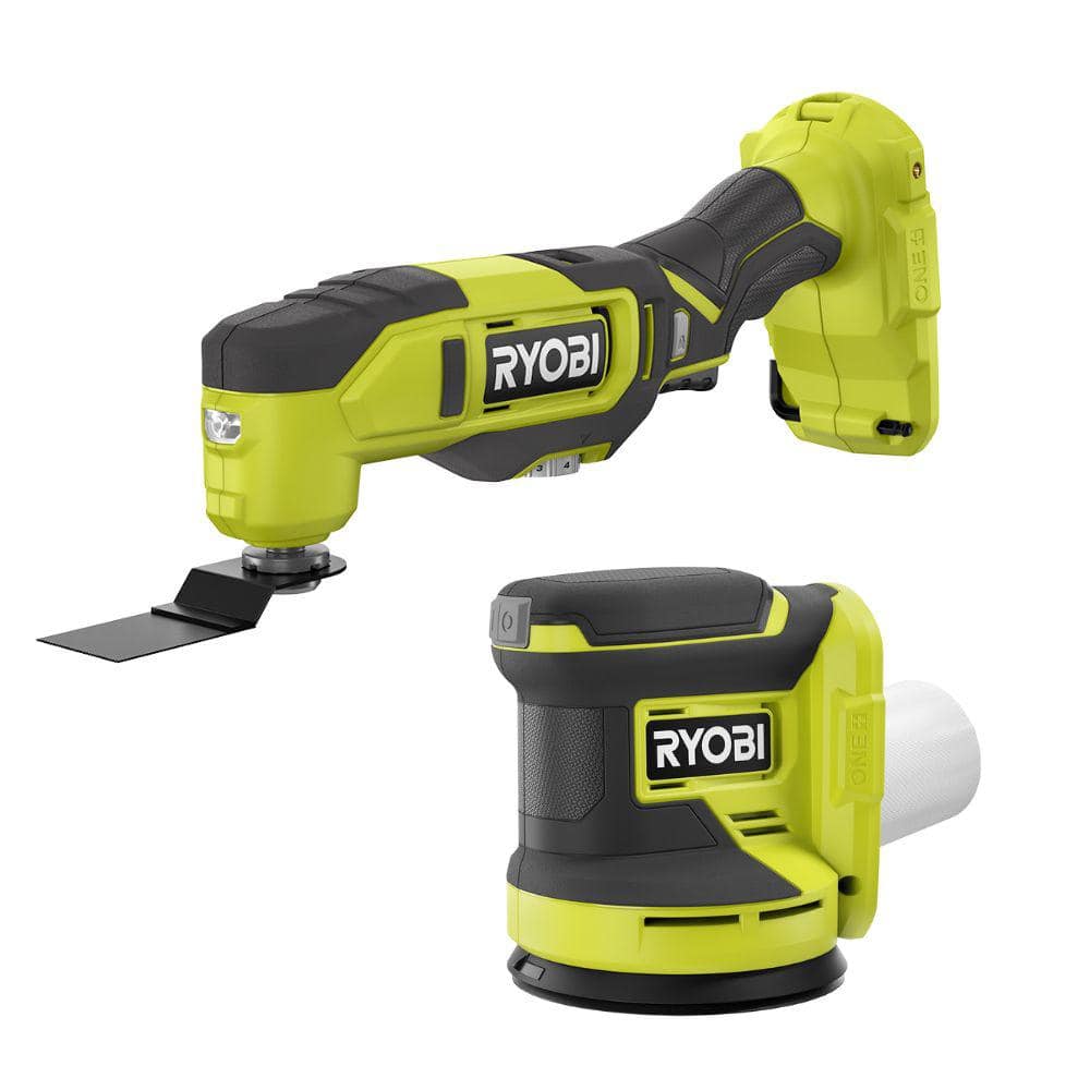 ONE+ 18V Cordless 2-Tool Combo Kit with Multi-Tool and 5 in. Random Orbit Sander (Tools Only) -  RYOBI, PCL1207N