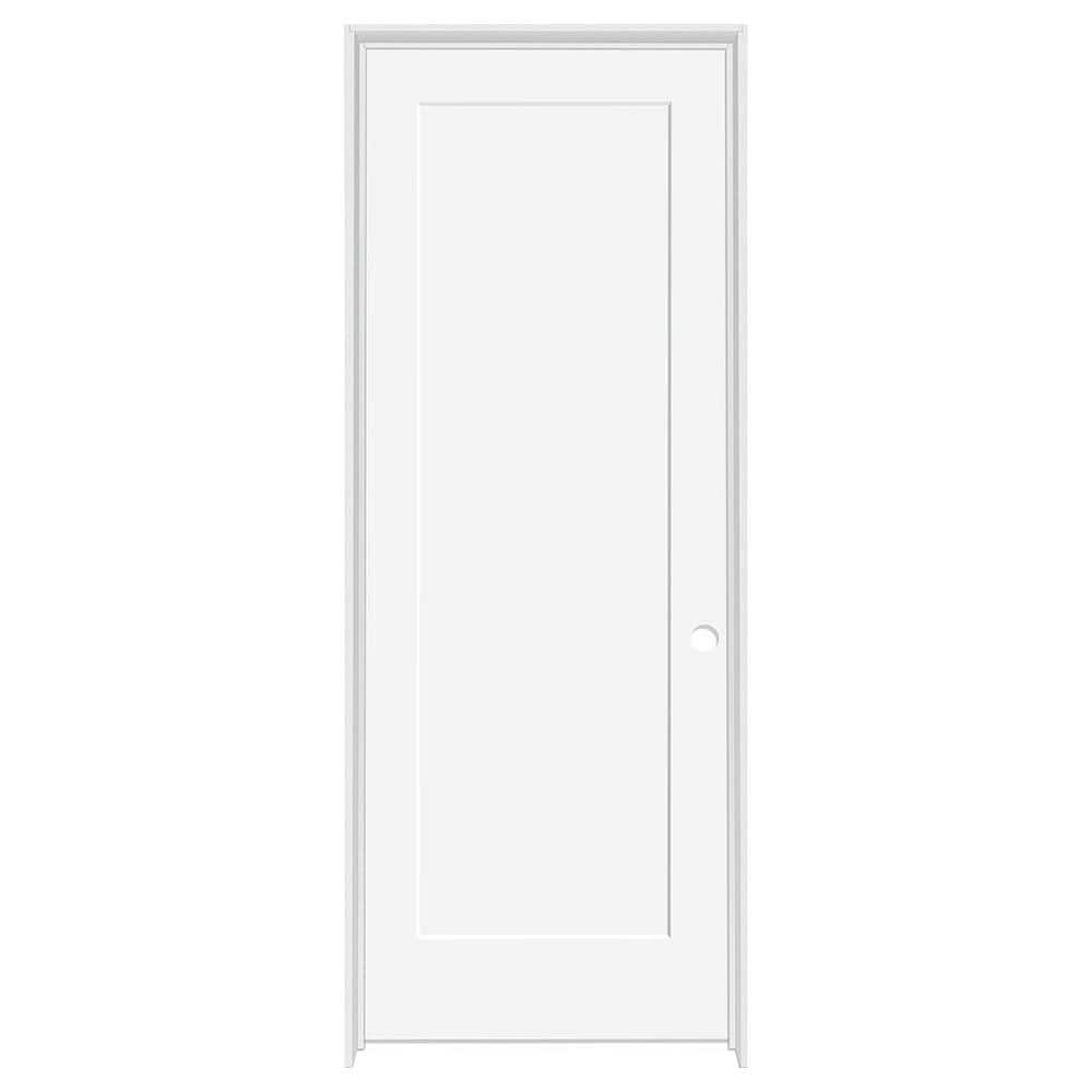 Steves & Sons 36 in. x 80 in. 1-Panel Shaker Primed Left-Hand