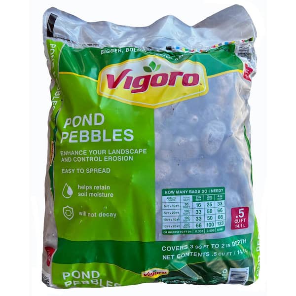 0.5 cu. ft. Bagged Pond Pebbles 0.5 cu. ft. Bagged Pond Pebbles