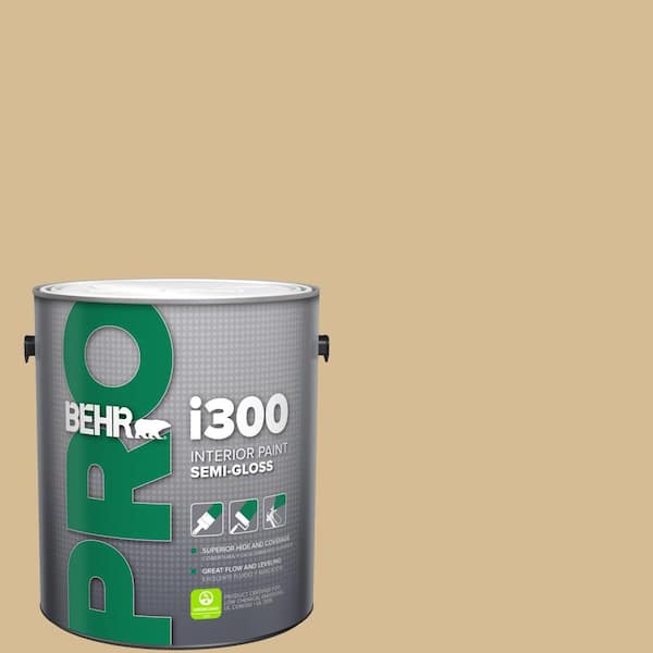 BEHR PRO 1 gal. #330F-4 Pebble Path Semi-Gloss Interior Paint