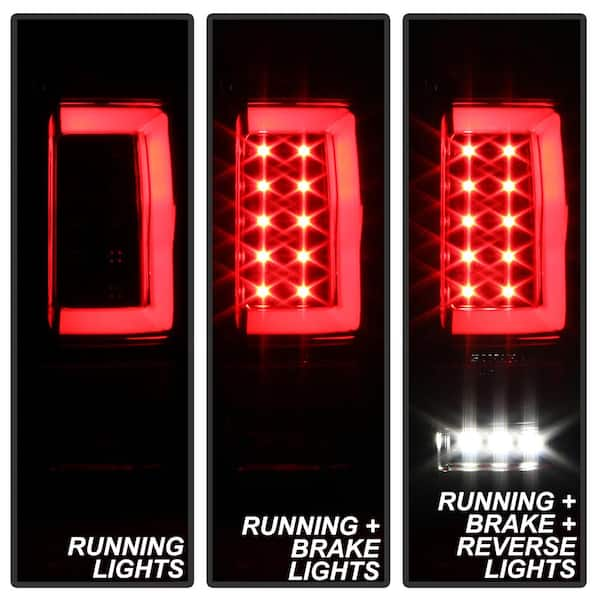 Ford F150 Styleside 04-08 (Not Fit Heritage & SVT) Version 2 Light Bar LED  Tail Lights - Black