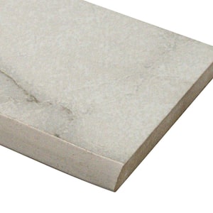 Brighton Grey Bullnose 3 in. x 24 in. Polished Porcelain Wall Tile (20 lin. ft./Case)