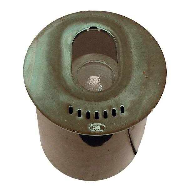 Best Quality Lighting 1-Light Verde Green Die Cast Brass Well Light