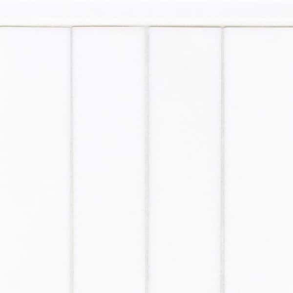 Thassos White 2 in x 8 in Polished Subway Marble Wall and Floor Tile (3.333 Sq. Ft./Case)