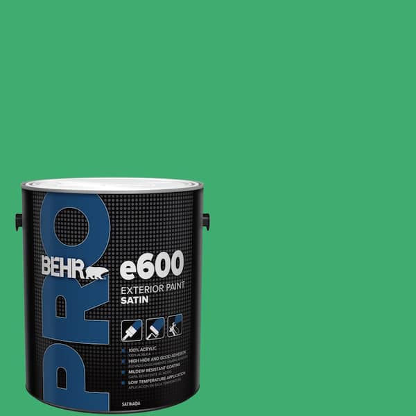 BEHR PRO 1 gal. #460B-5 Fresh Greens Satin Exterior Paint