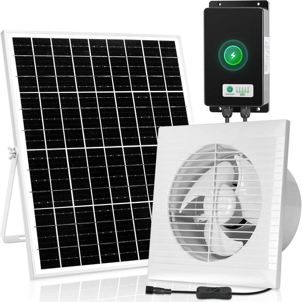 8 in. Solar Exhaust Fan with 25W Panel for Outdoor Ventilation price history on PriceWatchPro
