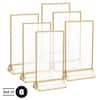 4x6 Picture Frames 6-Pk - Floating Frame Set for Table Numbers, Wedding  Signs, Photos, or Table Decor-Gold 83-DT6135 - The Home Depot