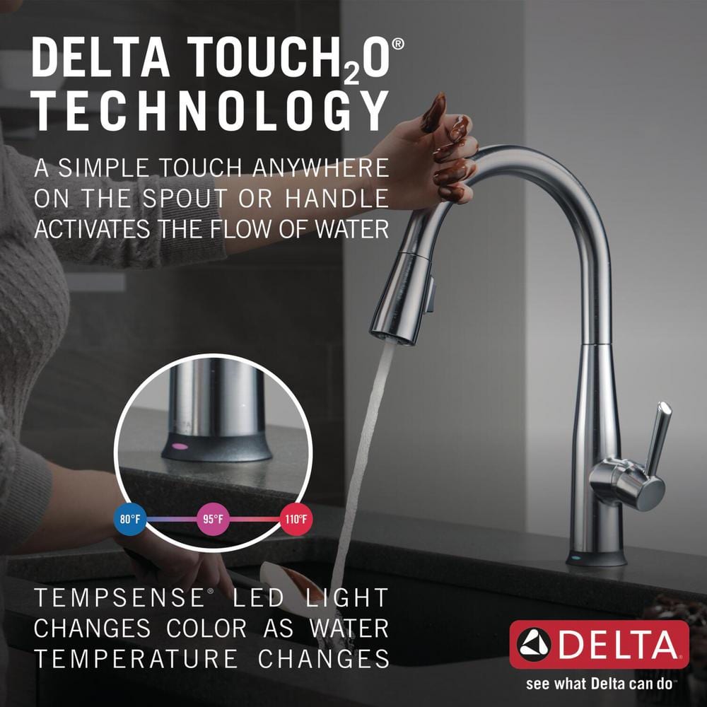 Stainless Steel Pull-Down Kitchen Faucet with Touch Technology