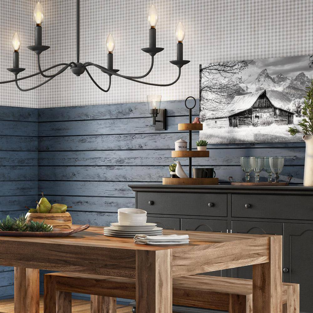 Westin Matte Black and Bronze Dimmable Wall Sconce