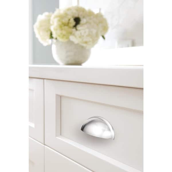 Ravino 3 in. (76mm) Classic Polished Chrome Cabinet Cup Pull
