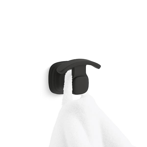 2pack Hooks - Towel/Coat Hooks-Door Hanger Single Hook (Matte Black) —  Marmolux